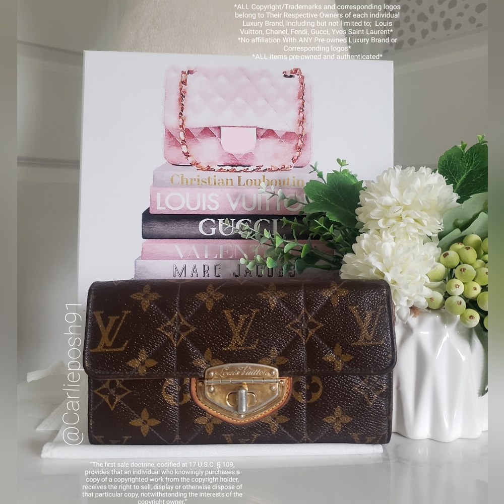 *SOLD* Authentic Pre-owned Louis Vuitton Sarah Etoile Long Wallet - Picture 2 of 13